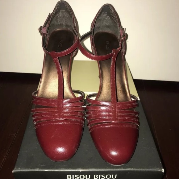 Bisou Bisou shoes heels straps 9 set of 2 - Picture 3 of 3